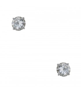 Boucles d’oreilles diamants - Certificat LFG E VVS1