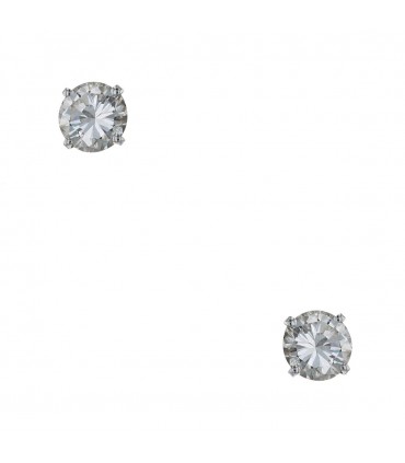 Boucles d’oreilles diamants - Certificat LFG E VVS1