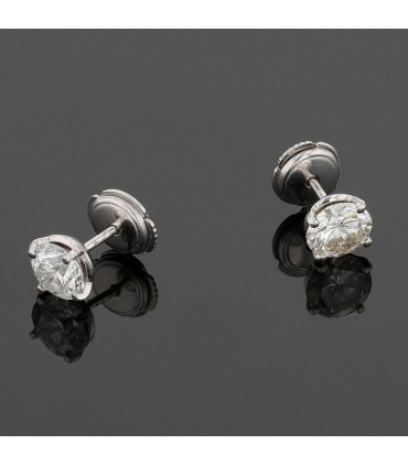 Diamonds and gold earrings