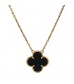 Van Cleef & Arpels onyx and gold necklace