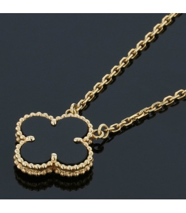 Van Cleef & Arpels onyx and gold necklace