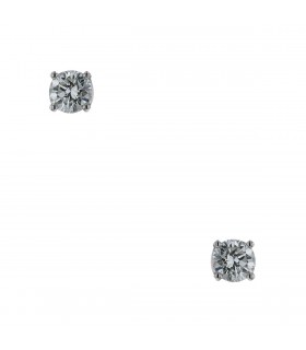 Diamonds and gold earrings