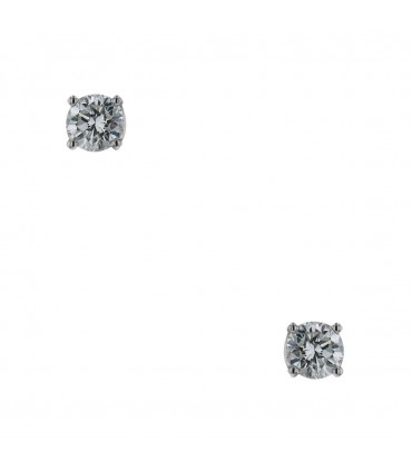 Diamonds and gold earrings
