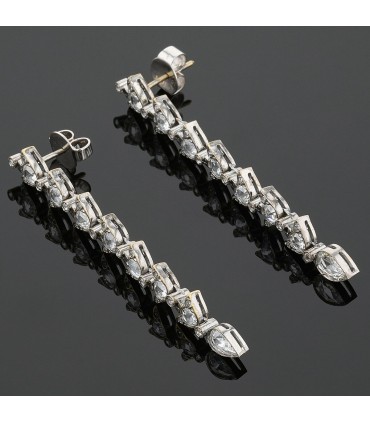 Diamonds and gold earrings
