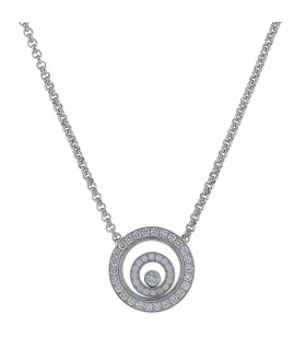 Chopard Happy Spirit diamonds and 18k gold necklace