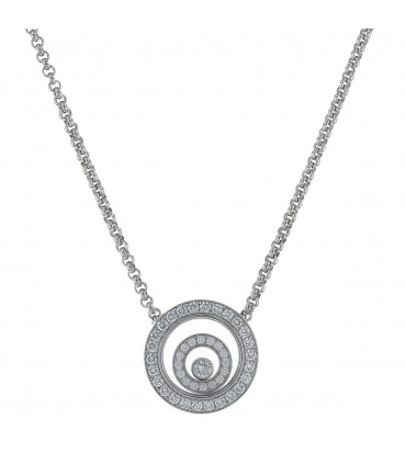 Chopard Happy Spirit diamonds and 18k gold necklace