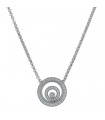 Chopard Happy Spirit diamonds and 18k gold necklace