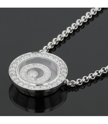 Chopard Happy Spirit diamonds and 18k gold necklace