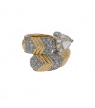 Bague 2 ors, diamants