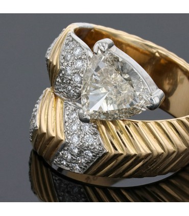 Bague 2 ors, diamants