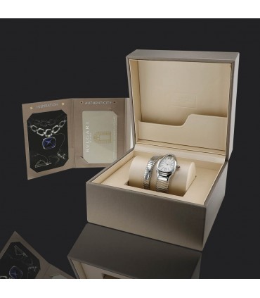 Bulgari Serpenti stainless steel and rubellite watch