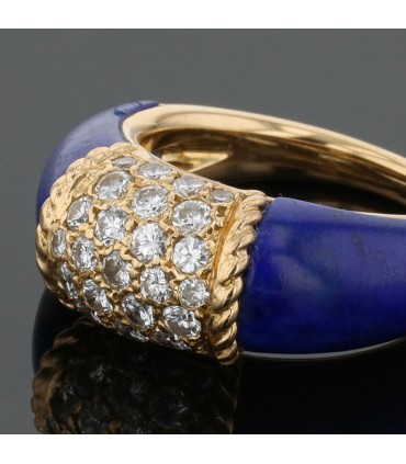 Van Cleef & Arpels Philippine lapis lazuli, diamonds and gold ring