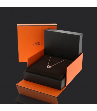 Hermès Finesse diamonds and gold necklace