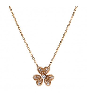 Van Cleef & Arpels Frivole diamonds and gold necklace