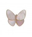 Van Cleef & Arpels mother-of-pearl, diamonds and gold Butterfly Brooch