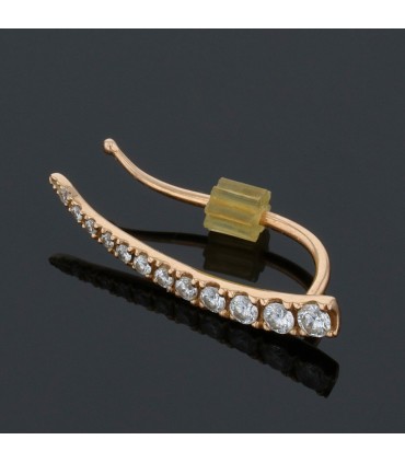 Djula diamonds and gold earring