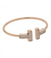 Tiffany & Co. Tiffany T diamonds and gold bracelet