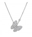 Van Cleef & Arpels Deux Papillons diamonds and gold necklace