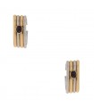 Bulgari two tones gold and rubies earrings