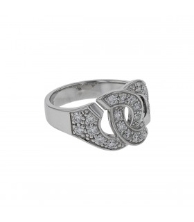 Dinh Van Menottes diamonds and gold ring