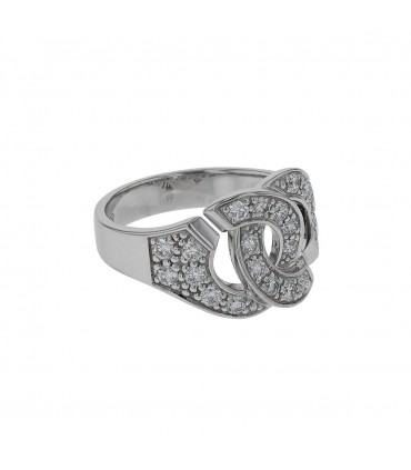 Dinh Van Menottes diamonds and gold ring