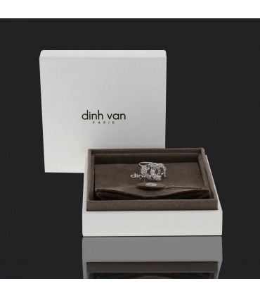 Dinh Van Menottes diamonds and gold ring