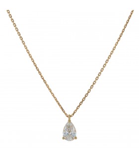Diamond and gold necklace