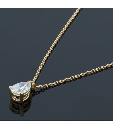 Diamond and gold necklace