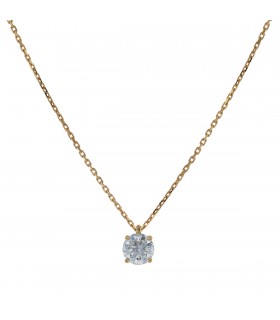 Diamond and gold necklace