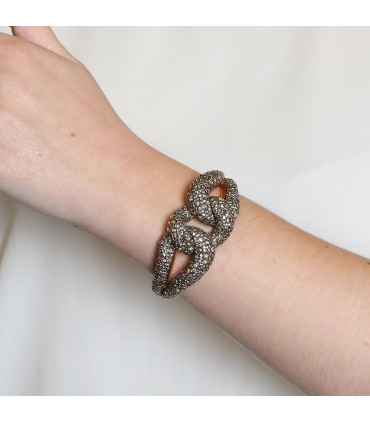 Pomellato Catene diamonds and gold bracelet