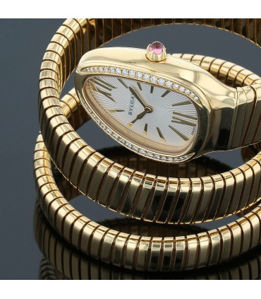 Bulgari Serpenti gold watch