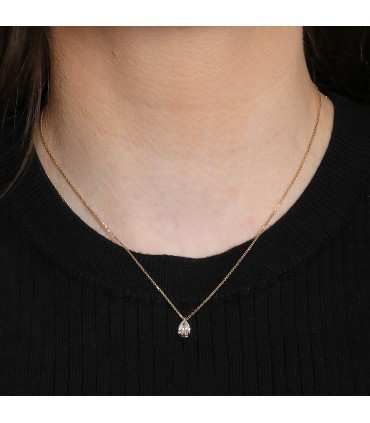 Diamond and gold necklace