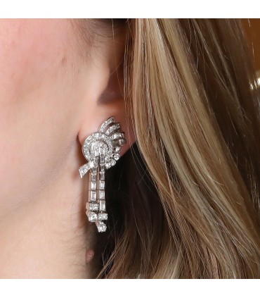 Boucles d’oreilles or et diamants