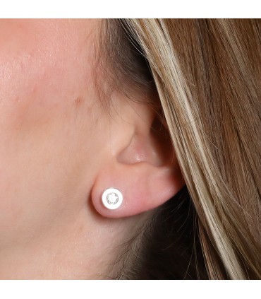 Diamonds and gold earrings