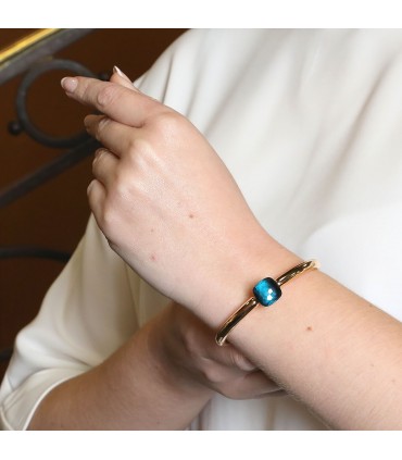 Pomellato Nudo topaze and 18k gold bracelet