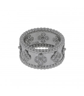 Van Cleef & Arpels Perlée diamonds and gold ring