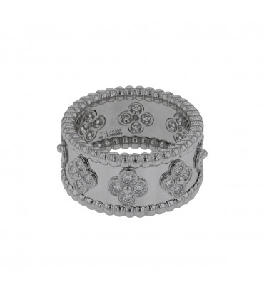 Van Cleef & Arpels Perlée diamonds and gold ring
