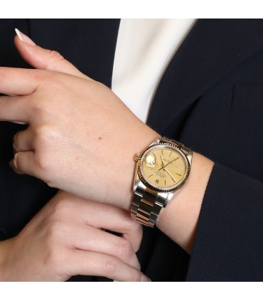 Rolex DateJust stainless steel and gold watch