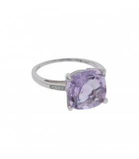 Mauboussin Petit Visage d’Amour amethyst, diamonds and gold ring