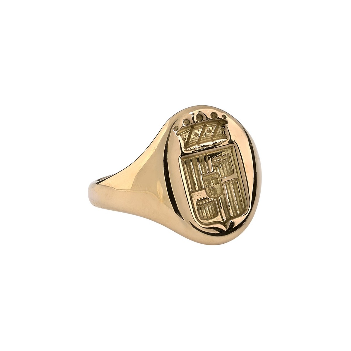 Bague en top or chevalière