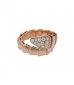 Bulgari Serpenti diamonds and gold ring