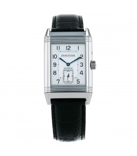 Jaeger Lecoultre Reverso DuoFace stainless steel watch