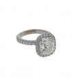 Bague or, diamant - Certificat HRD 3,89 ct J SI2