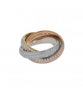 Bague Cartier Trinity Pavée