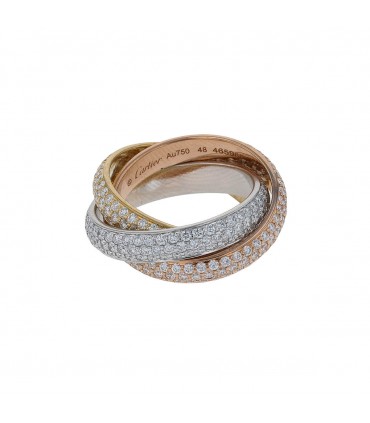Bague Cartier Trinity Pavée