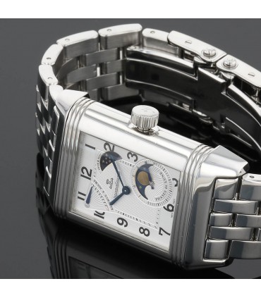 Jaeger Lecoultre Reverso Grande Sun Moon stainless steel watch
