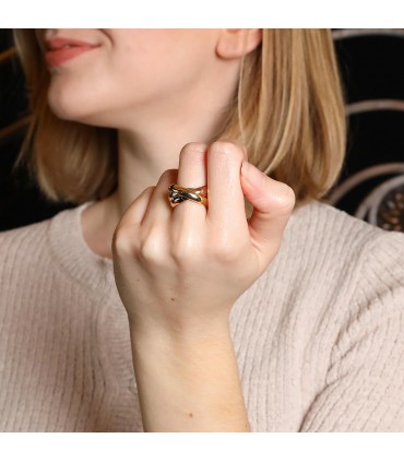 Cartier Trinity three tones gold ring