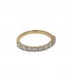 Diamonds and gold ring