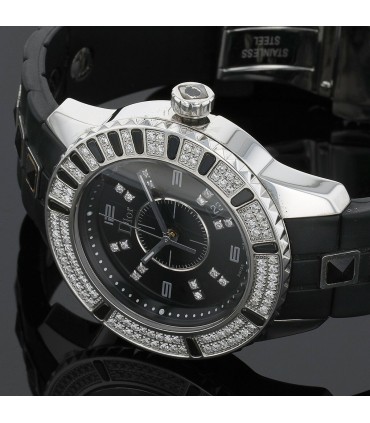 Dior Christal diamonds, crystal, stainless steel watch