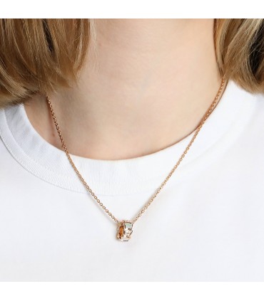 Bulgari Serpenti mother-of-pearl, diamonds and gold necklace